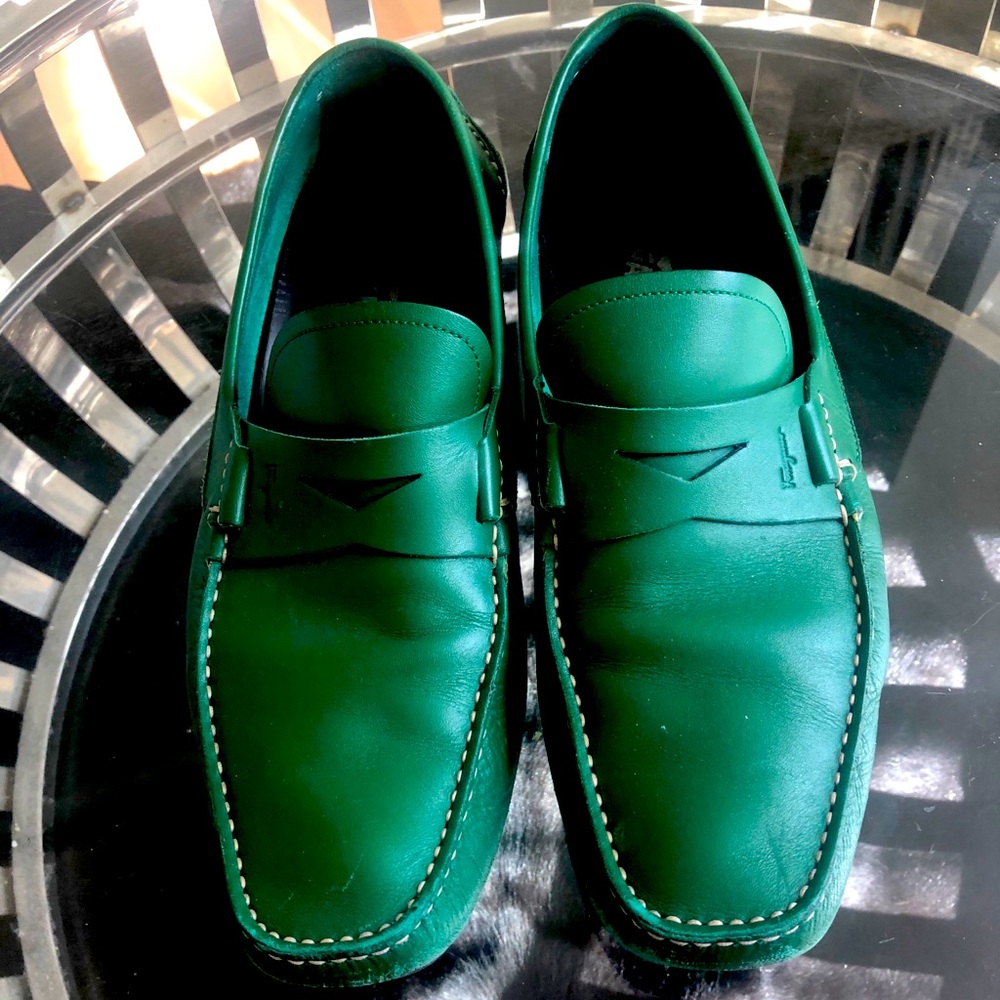 Salvatore Ferragamo. Lake green Calf MS99963F 12